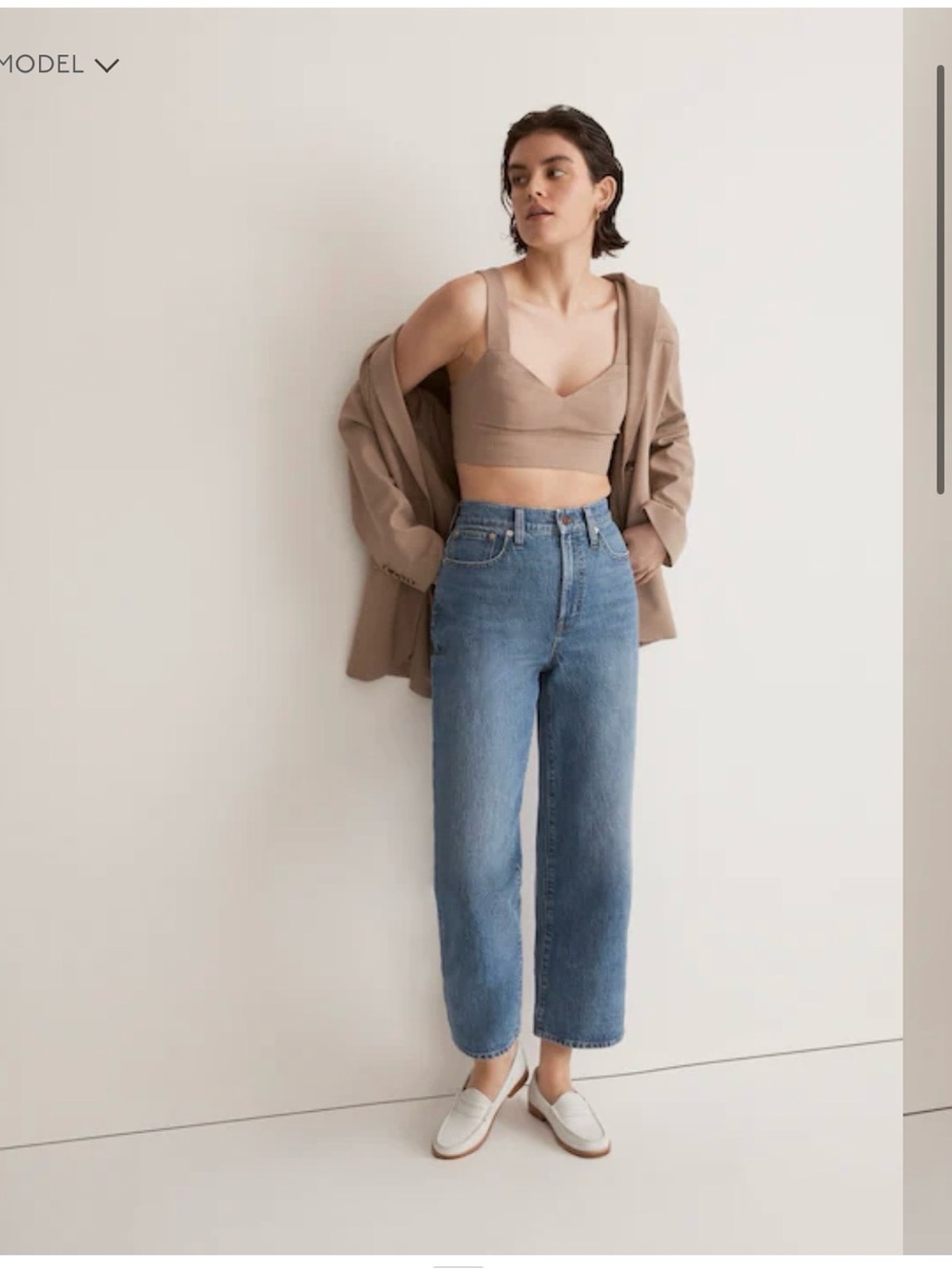 Madewell Wide-Leg Crop Jeans